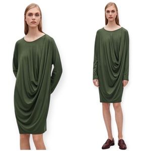 COS Draped Green Dress